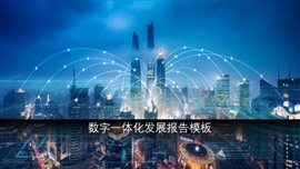 数字一体化发展报告大数据分析PPT模板