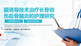 长骨创伤后骨髓炎护理文案PPT模板