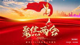 2021年全国两会解读政府工作报告PPT模板