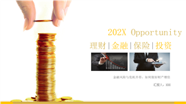 金融理财投资保险行业通用PPT模板