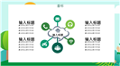 绿色清爽全民健身主题宣传介绍ppt模板