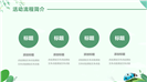 绿色清新清明踏青户外活动策划ppt模板