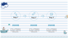 缤纷六一快乐有礼卡通航海主题ppt模板