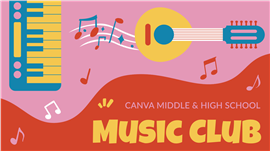 插画风校园潮流音乐社团招新宣传ppt模板