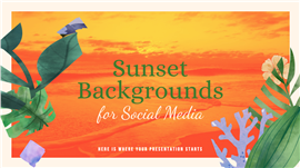 夏日热带海岛水彩风新品发布推广策划ppt模板