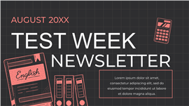 暗黑网格风校园考前冲刺复习攻略ppt模板