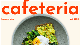 活力ins风美食轻食餐厅商业计划书ppt模板