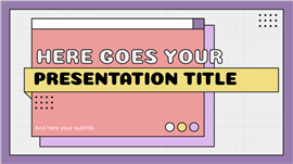 复古几何风创意项目策划方案通用ppt模板