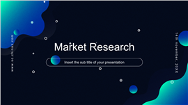 酷炫深色科技感市场研究分析报告PPT模板