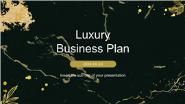 奢华典雅风高端品牌商业计划书汇报PPT模板