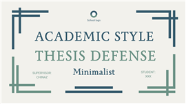 简约蓝绿学术风论文答辩通用ppt模板