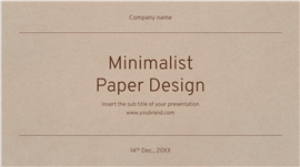 极简风纸感大地色系工作总结ppt模板