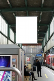 地铁车站空白广告牌图片