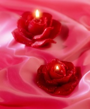 红色玫瑰香薰蜡烛图片