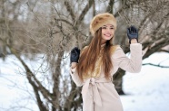 欧美美女冬季照片