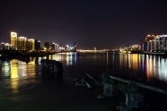 福州洪山断桥夜景图片