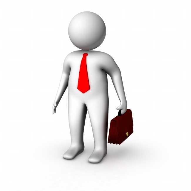 白色3d商务小人图片
