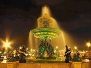 美国喷泉夜景图片