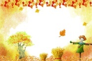 秋天的稻草人图片