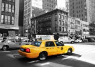 纽约街头出租车图片