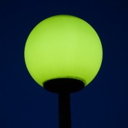 绿色路灯图片