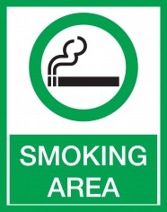 吸烟区标志图片