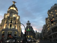 马德里灯光夜景图片
