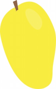 黄色芒果卡通图片
