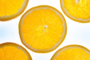 黄色橙子切片图片
