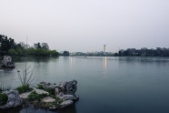 玄武湖黄昏水景图片