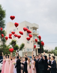 婚礼接亲队伍图片