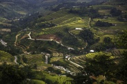 美丽乡村梯田风景图片