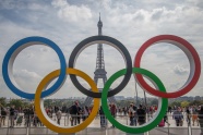 巴黎奥运五环图片
