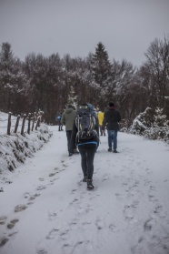 登雪山背影图片