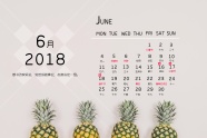 2018年6月日历图片