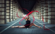 艺术体操运动动作图片