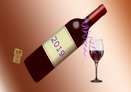 创意葡萄酒广告图片