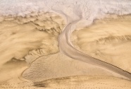 大沙漠航拍图片