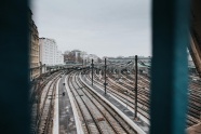 火车铁轨摄影图片