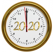 2020新年跨年时钟图片