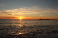 波罗的海日落风景图片