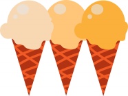 冰淇淋插画背景图片