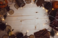 圣诞节木板装饰图片