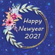 2021新年快乐英文艺术字