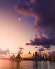 悉尼歌剧院城市天际线图片