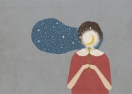 卡通少女插画设计图片