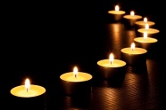浪漫蜡烛火焰光图片