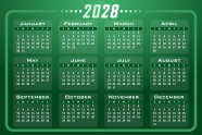 2028全年日历图片