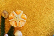 海星圣诞元素背景图片