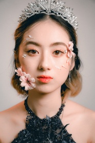唯美韩系公主妆美女图片